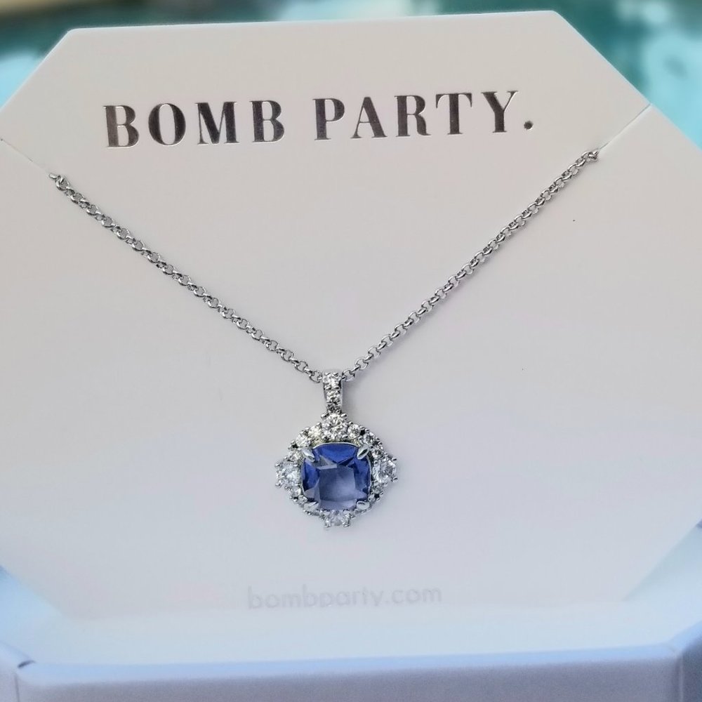 Sapphire Necklace Blue Ring Bomb Party